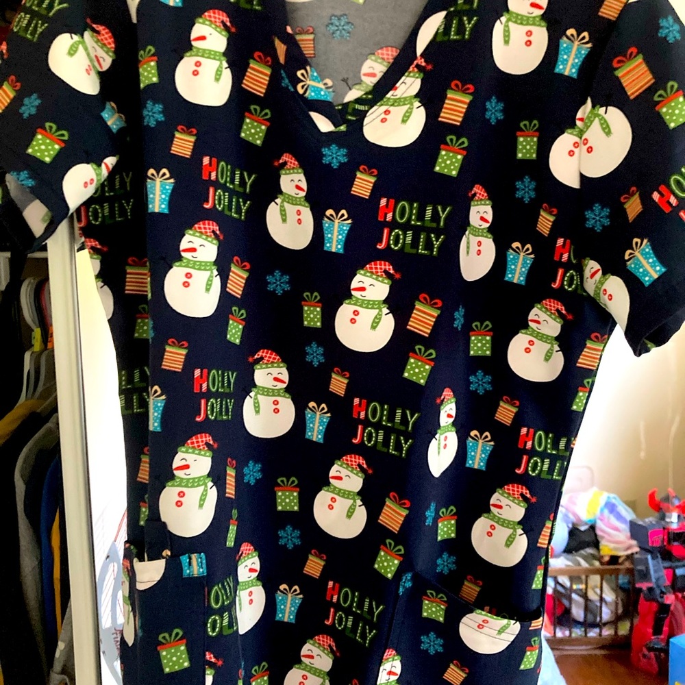 TWO scrubaid scrub tops